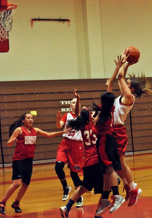 Girls Basketball Shoots for Success