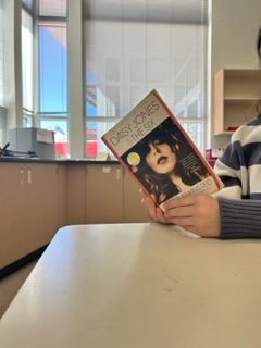 A student reading the book on March 2, 2023 at DHS. 