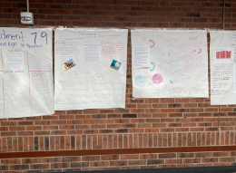  DHS students hung their posters to better prepare and inform themselves, staff, and other students about the issues before the vote next week. Students chose an initiative or referendum from the Colorado State ballot to create an informative, unbiased poster presenting the ballot issues for other students and staff to learn from their research.

