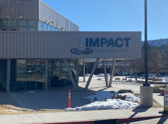 A picture of the Impact Career Innovation Center at DHS, which serves as a part of POG and provides opportunities for students to explore potential career pathways.