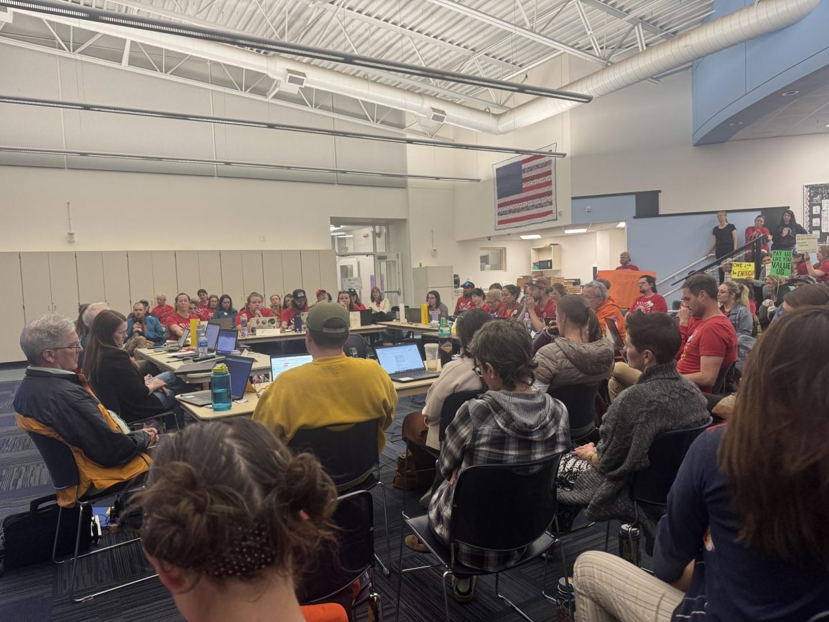 DEA and DESPA unions negotiate with the school district during meetings that occurred from the 1st to 5th of May, 2025. The two parties were unable to come to an agreement. Courtesy of Morgan Kraska