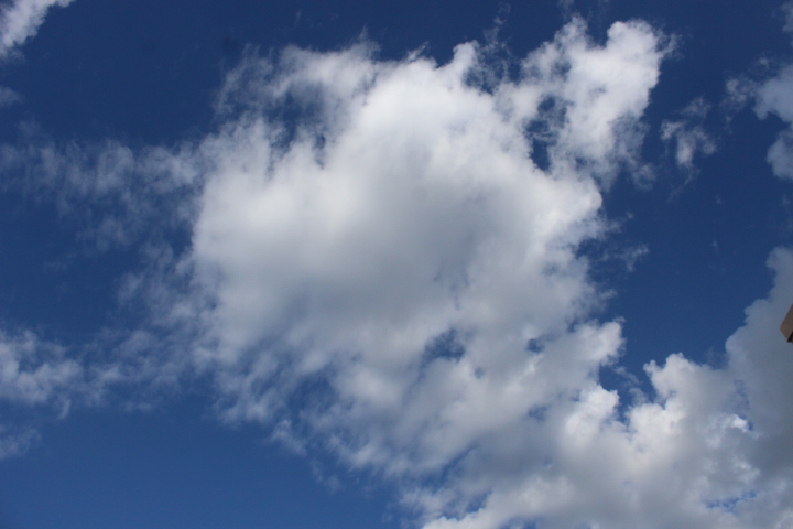 Sunny skies dotted with a few clouds were seen on the morning of Thursday, September 11, 2025, before thunderstorms rolled in later in the day. 
